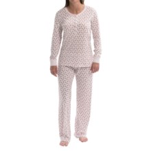 55%OFF 女性のパジャマ キャロル・ホックマンヘンリーパジャマ - ロングスリーブ（女性用） Carole Hochman Henley Pajamas - Long Sleeve (For Women)画像